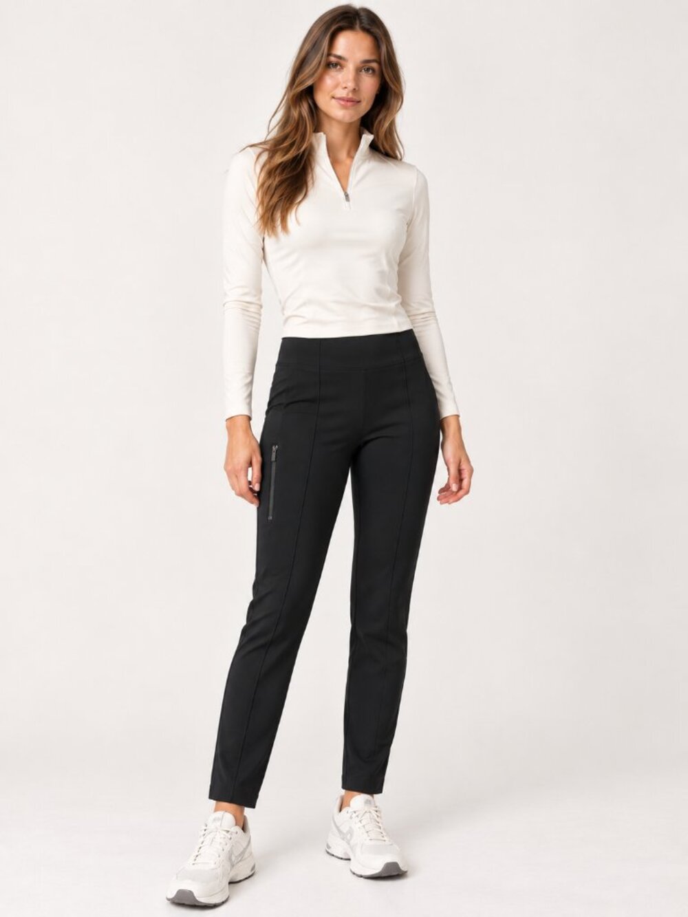 Athleta Glacier Snow Skinny Pant II Black Size 4 Side Zip Cold Weather Pants